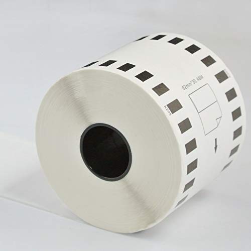 SBCORP Self Adhesive Brother (DK-22205) Compatible Label Tape- 62mm x 30 Meter Rolls with 1 Stand (Pack of 12)