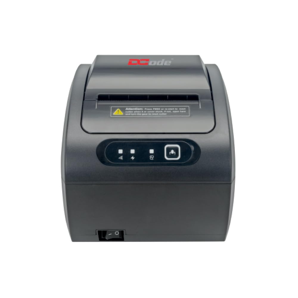 DCode Thermal Receipt Printer (DC3R3-3 inch) USB, Ethernet Interface, Direct Thermal Printing Barcode Printer