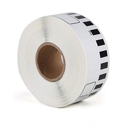 SBC Self Adhesive Brother (DK-22210) Compatible Label Tape- 29mm x 30 Meter Rolls with 1 Stand (Pack of 12)