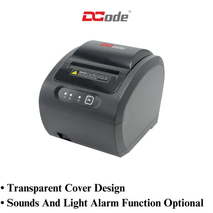 DCode Thermal Receipt Printer (DC3R3-3 inch) USB, Ethernet Interface, Direct Thermal Printing Barcode Printer