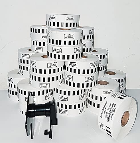 SBCORP Self Adhesive Brother (DK-22210) Compatible Label Tape- 29mm x 30 Meter Rolls with 1 Stand (Pack of 12)