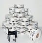 SBCORP Self Adhesive Brother (DK-22210) Compatible Label Tape- 29mm x 30 Meter Rolls with 1 Stand (Pack of 12)