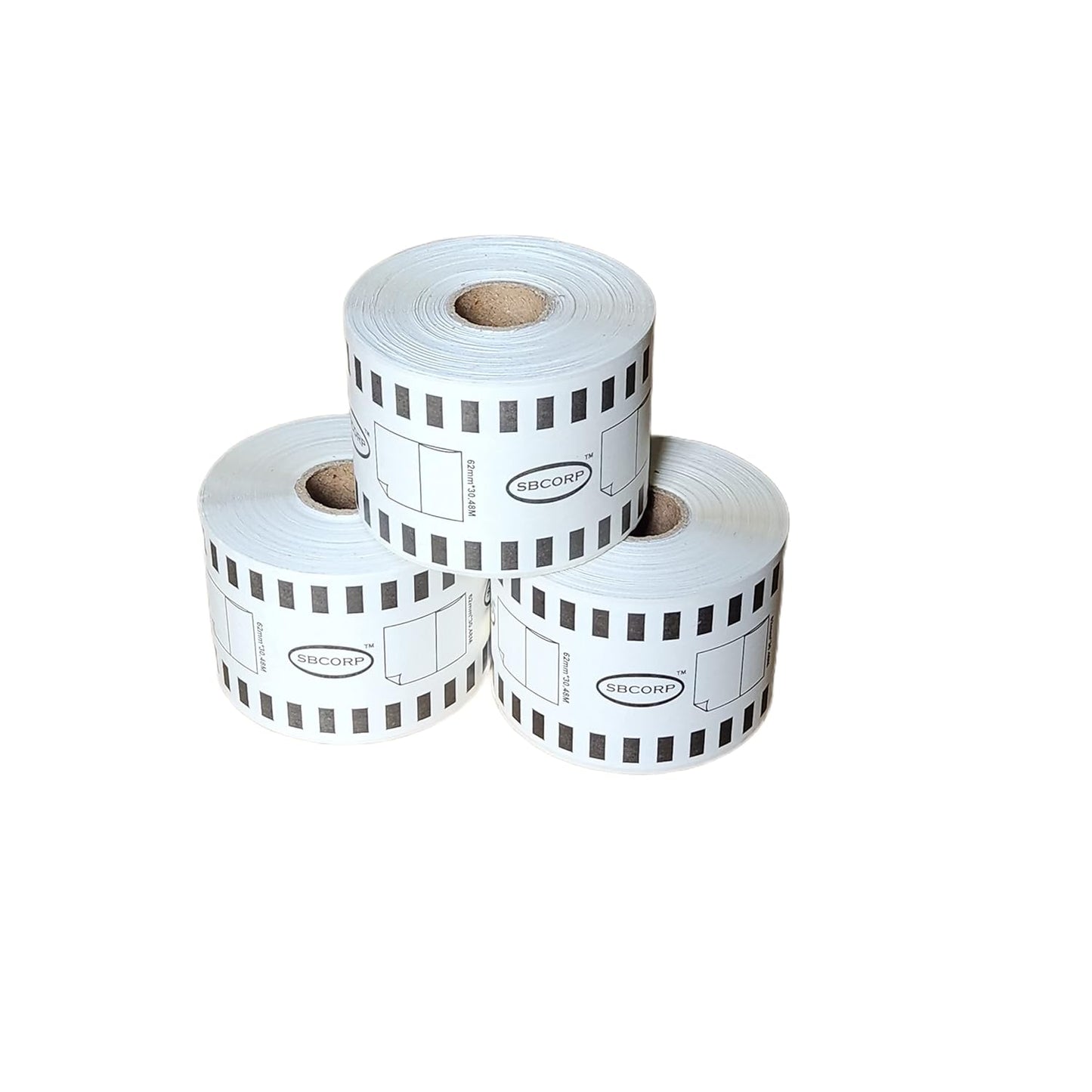 SBC Self Adhesive Brother (DK-22205) Compatible Label Tape- 62mm x 30 Meter