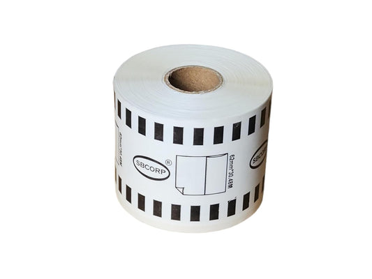 SBCORP Self Adhesive Brother (DK_22205) Compatible Label Tape_ 62mm x 30 Meter (Pack of 1)