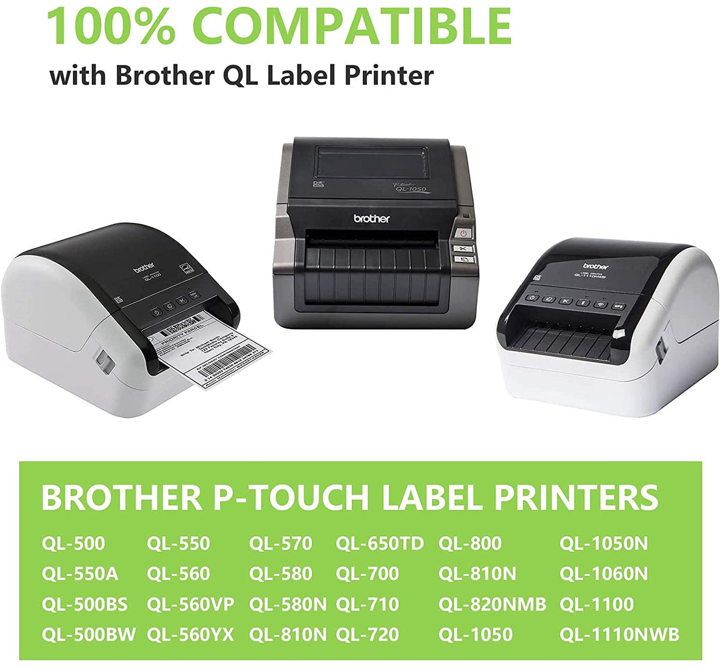 DK-22205 Compatible Label Tape- 62mm x 30 Meter