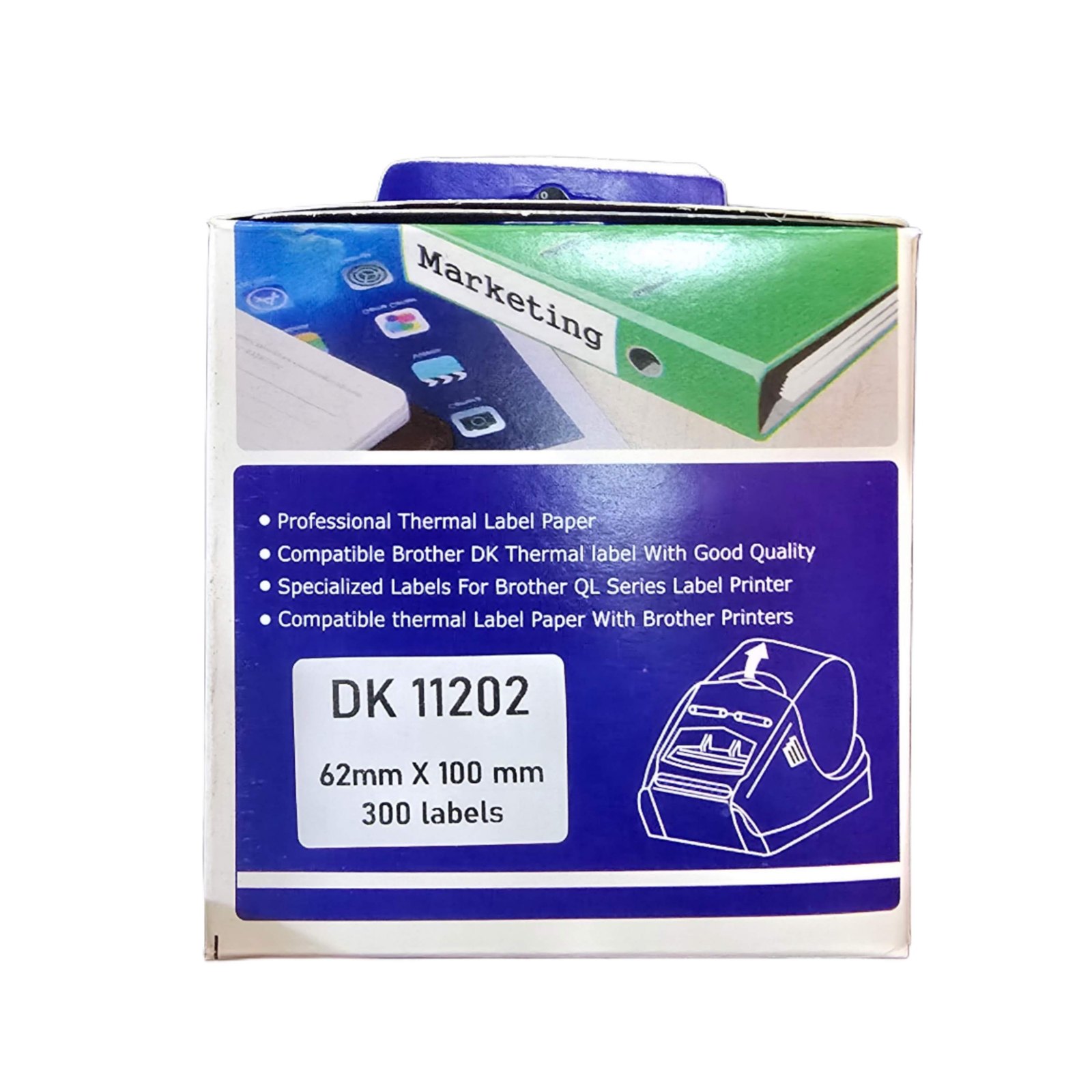 DK-11202 compatible label roll box