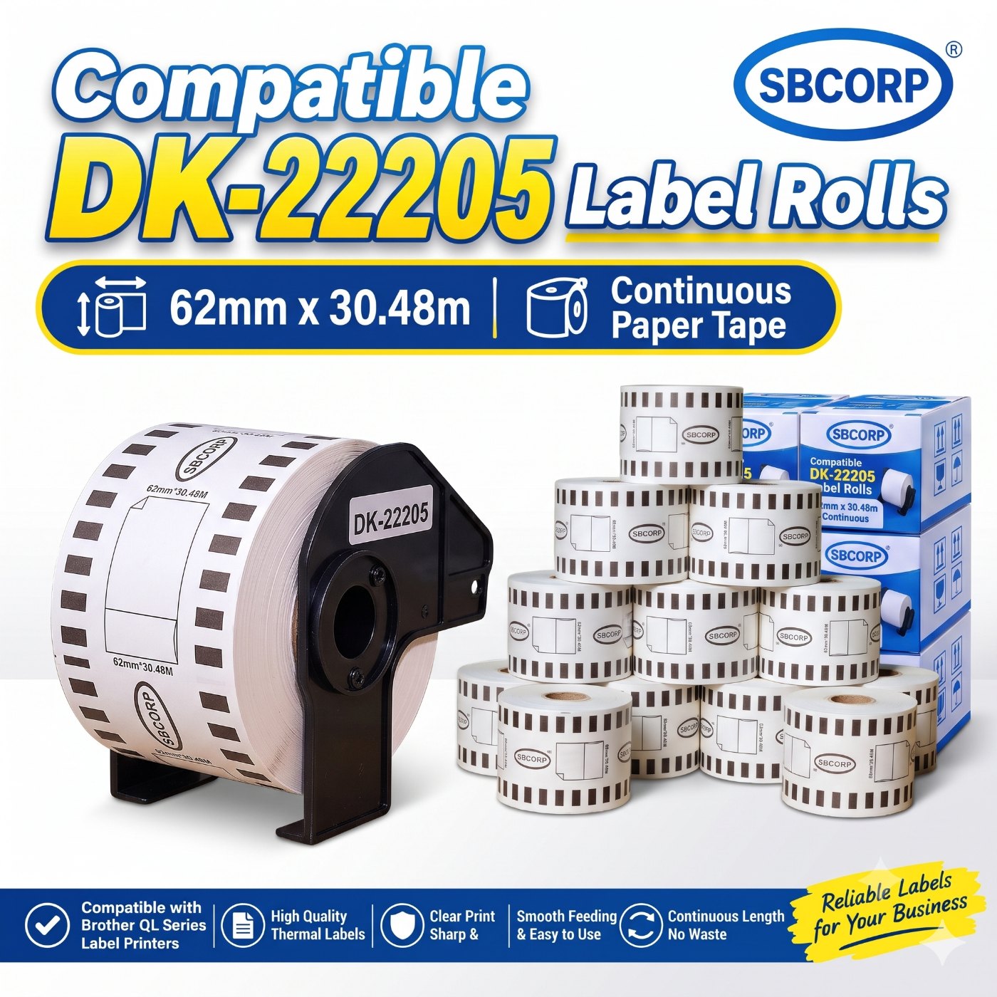 DK-22205 · 62 mm Continuous Roll — Shri Balaji Corporation