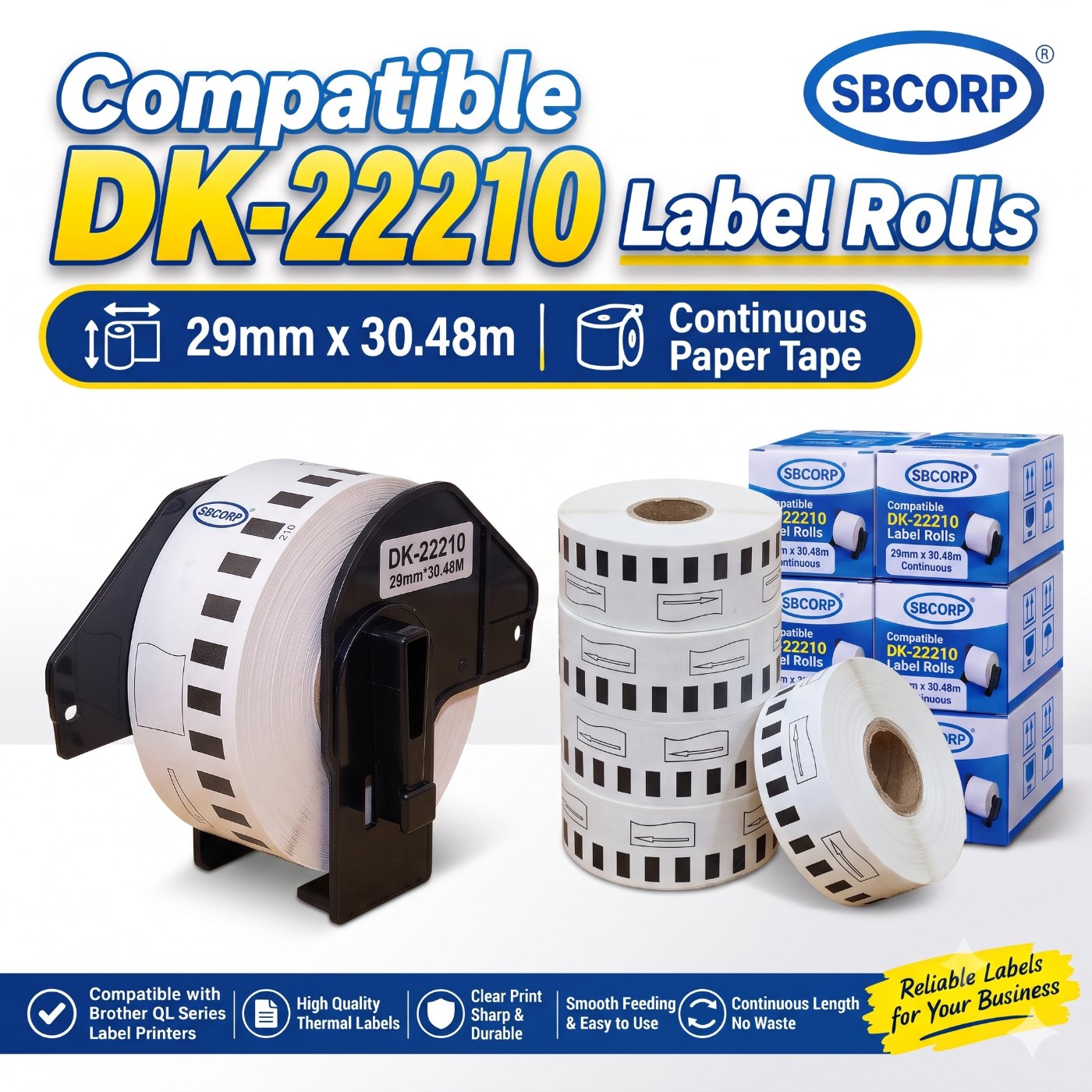 DK-22210 · 29 mm Continuous Roll — Shri Balaji Corporation